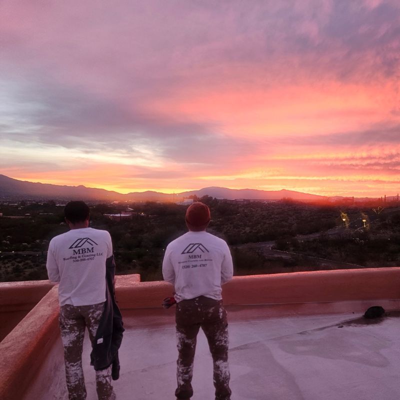 Two Roof Coating Experts on Sahuarita Roof