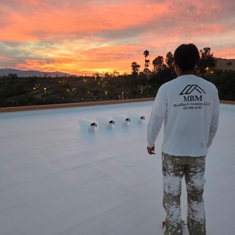 Completed Roof Coating in Tucson