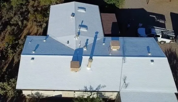 Shingle Conversion to Coated Roof After 1