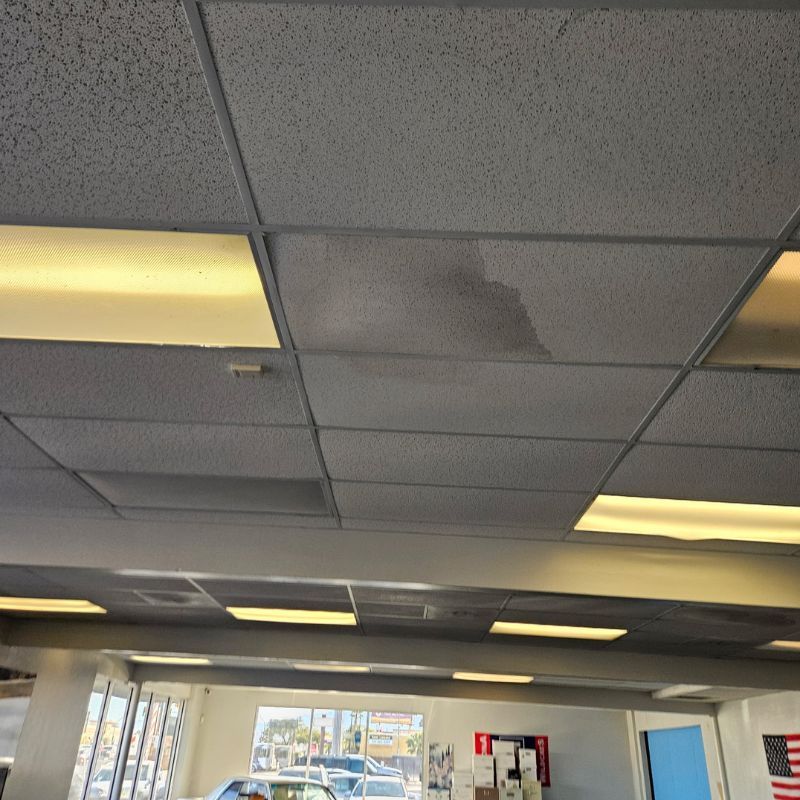 Commercial Water Leak in Ceiling Tile